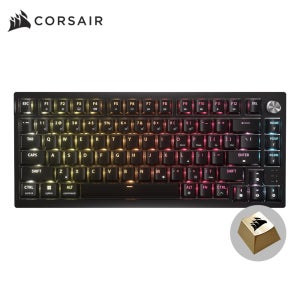 커세어 K65 RGB PLUS 무선 핫스왑 황축 영문 게이밍 기계식 키보드 골드키캡 에디션