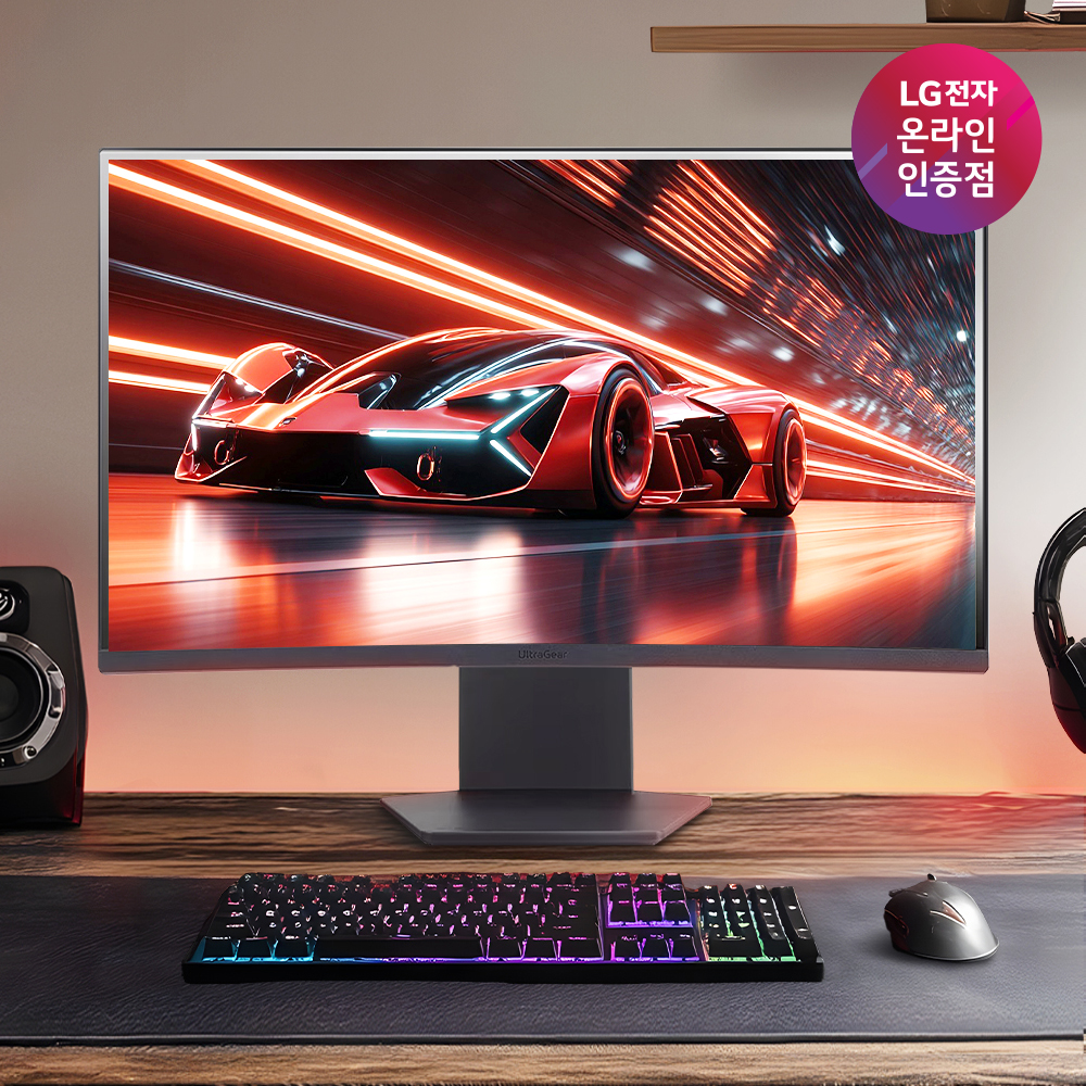 [리빙러빙 최대24만] LG 울트라기어 게이밍모니터 27GS60QC 27인치(68.4cm) QHD 180Hz