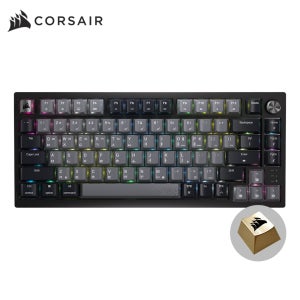 커세어 K65 RGB PLUS 무선 핫스왑 적축 게이밍 기계식 키보드 골드키캡 에디션