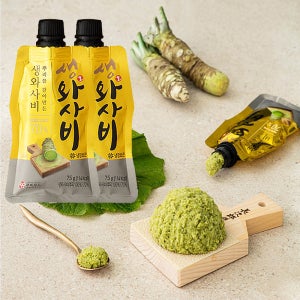 주비푸드 생와사비 골드 75g x 2개 (함량 70%) 피쉬앤 도시어부 와사비 고추냉이