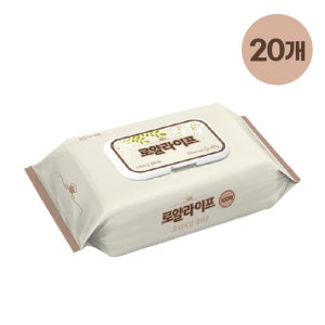 알로에베라 물티슈 100매 캡형 20개 로얄라이프