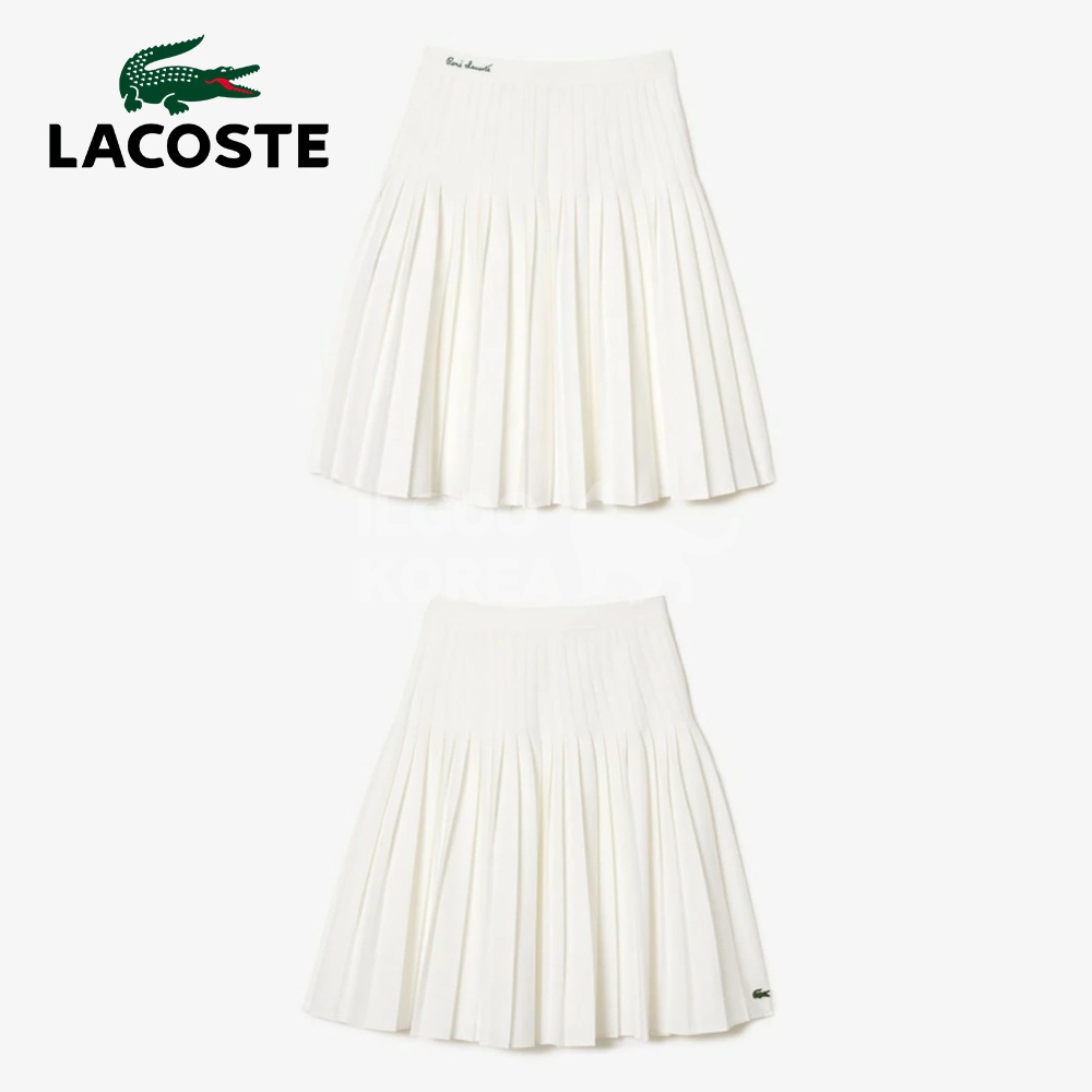 일본 라코스테 트윌 Pleated 스커트 테니스 A라인