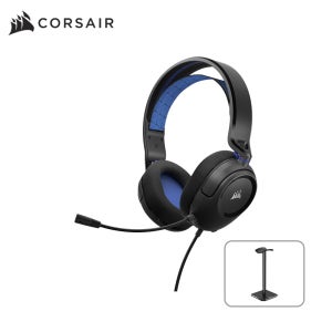 커세어 HS35 V2 게이밍 헤드셋 블루 헤드셋 거치대 에디션