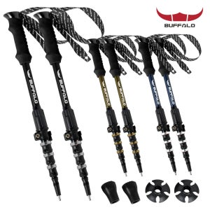 버팔로 5단 원터치 등산스틱 써밋엑스 2개세트 두랄루민 7075 한국생산