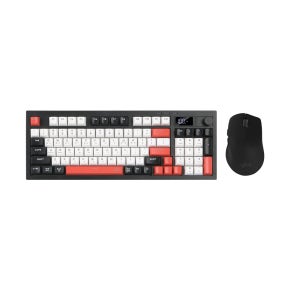 지클릭커 오피스프로 WMK50 사일런스 M 무소음 무선 블루투스 94 LCD 키보드 마우스 세트 Poker