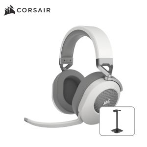 커세어 HS65 WIRELESS 7.1채널 게이밍 헤드셋 화이트 헤드셋 거치대 에디션