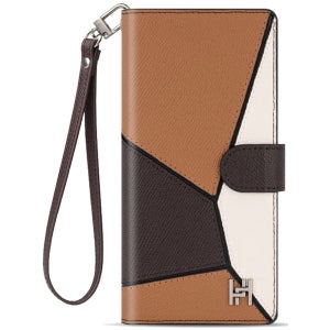 아이폰 7 케이스 콤비 카드 지갑 천연가죽 지퍼 베지터브라운 (KGS), 아이폰7