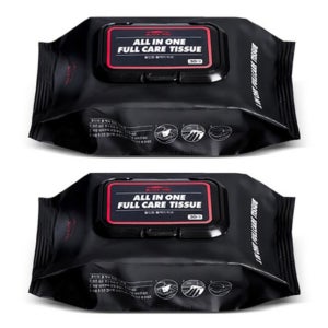 차량 내부 청소 티슈 차 청소 실내 세차 용품 자동차 세정 물티슈 2개