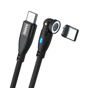 사또 100W 회전형 CtoC 고속충전 마그네틱 케이블 C타입 커넥터 세트