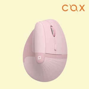 콕스 CEM20 인체공학 사무용 무선 버티컬 마우스 여성용 작은손 핑크