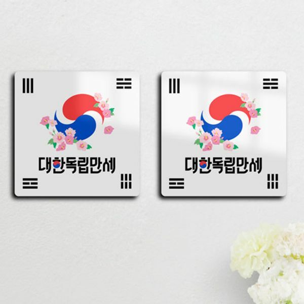 꾸밈 am557-폼아크릴액자18CmX18CmX2ea 대한독립만세