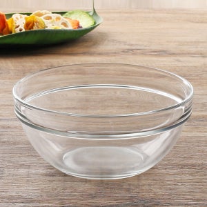 유리볼 요거트 샐러드 빙수그릇 시리얼 화채 디저트 소스 14cm, 엠필러블