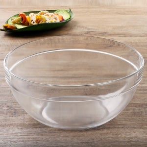 유리볼 요거트 샐러드 빙수그릇 시리얼 화채 디저트 소스 26cm, 엠필러블