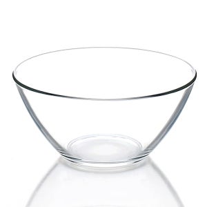 유리볼 요거트 샐러드 빙수그릇 시리얼 화채 디저트 소스 28cm, 코스모스