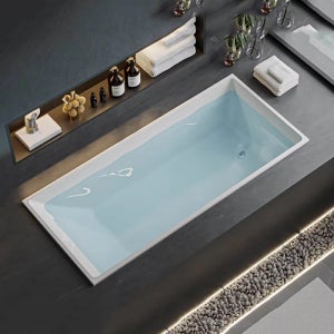 직사각 매립식 욕실 가정용 일반 반신욕조 MRC-8014Q (1600x750mm)