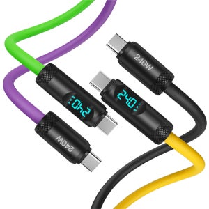 N배송 수피 PD PPS 240W C to C LED 전력표시 실리콘 초고속 충전 케이블 S82
