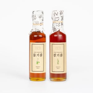 더바른상회 국산 전통 들기름 참기름 180ml
