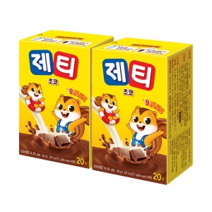 동서 제티 초코 40T(20T x 2개) 코코아 분말스틱