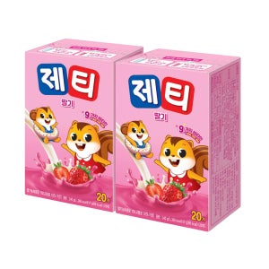 동서 제티 딸기 40T(20T x 2개) 분말스틱
