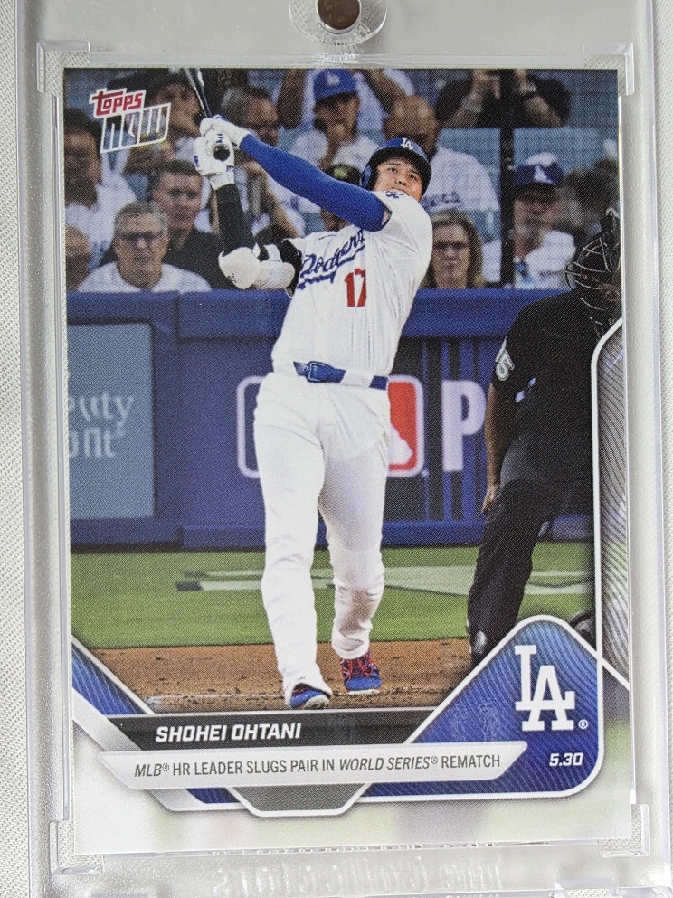 2025 TOPPS NOW SHOHEI OHTANI 탑스 나우 오타니 쇼헤이 홈런 월드 시리즈 리매치 LA 다저스 메이저리그 MLB 야구 스포츠 포토 카드