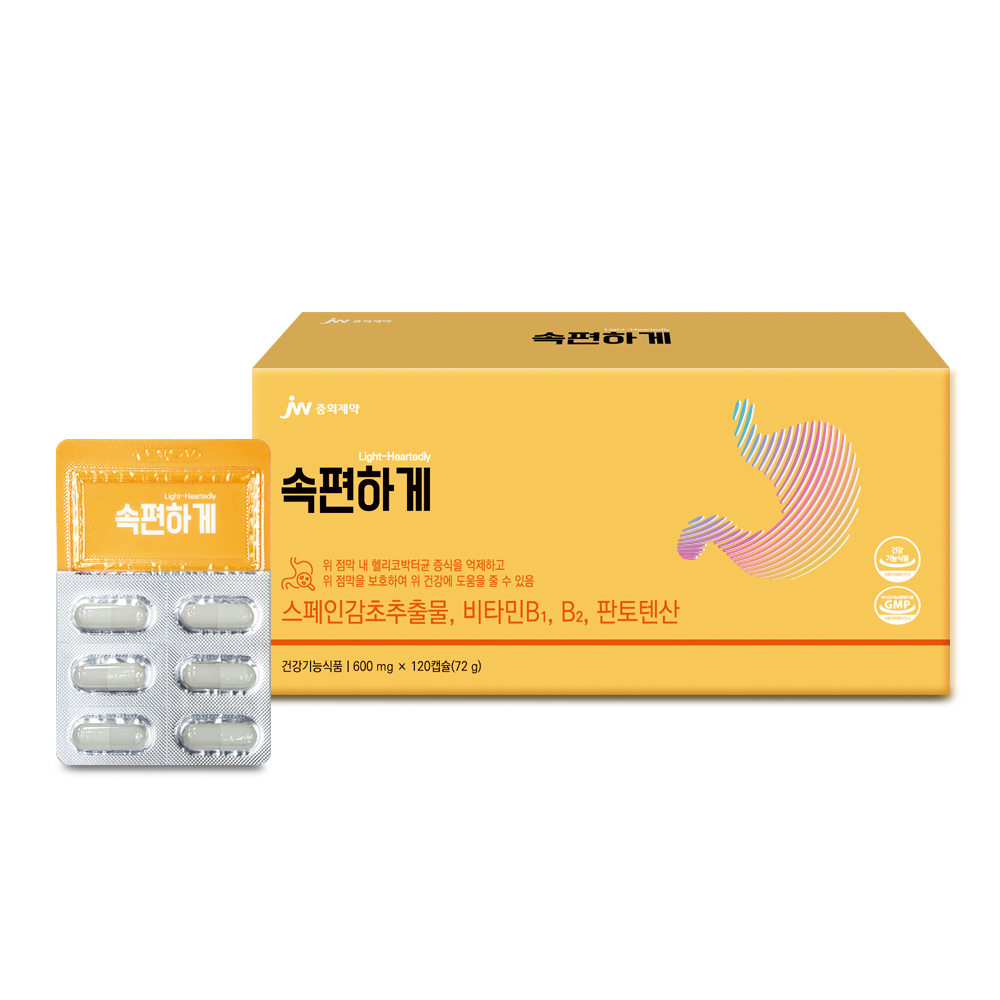 <b>중외제약</b> 속편하게 위건강 위점막보호 헬리코박터균증식<b>억제</b> 1개월분 [유니바이오]