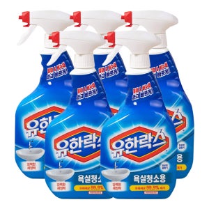 유한락스 욕실청소용 785ml, 5개