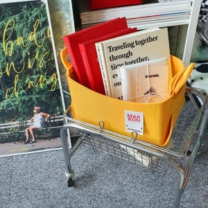 [N단독구성/2+1] 마롱즈 펠트 접이식 수납 바구니 M