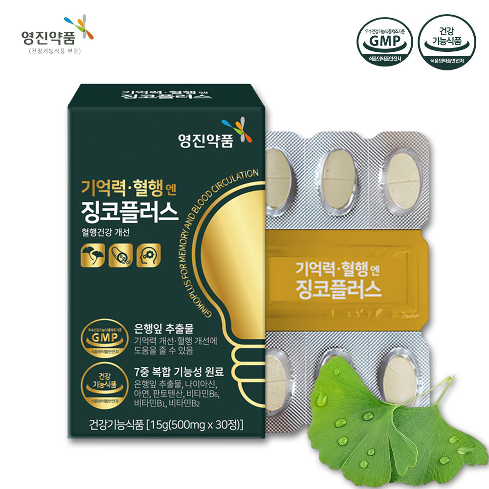 기억력·혈행엔 징코플러스