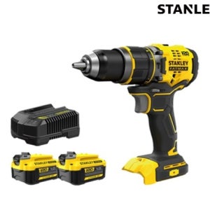스탠리 20V 브러쉬리스 햄머드릴 드라이버 (배터리 4.0Ah x 2)