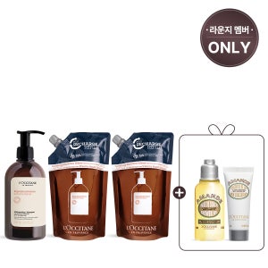 [라운지단독] 인텐시브 리페어 샴푸 1.5L 세트 (+아몬드 바디케어 키트)