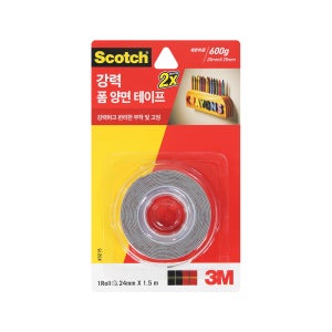 3M 스카치 강력 폼 양면 테이프 3120 12mm x 2m