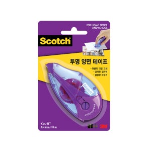 3M 스카치 투명 풀테이프 양면 테이프 017D