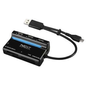 NEXT-503OTG USB2.0 3포트 + 카드리더콤보 OTG USB허브