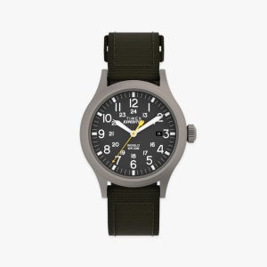 타이맥스 익스페디션 스카우트 카키스트랩 인디글로 백라이트 시계 40mm T49961