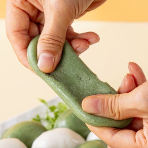 쫀득 반달모양 귀정떡방 바람떡 1kg 굳지않는 쑥떡 아침식사대용