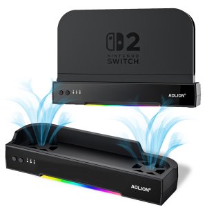 닌텐도 스위치2 쿨러 독 쿨링 RGB 거치대 아오리온