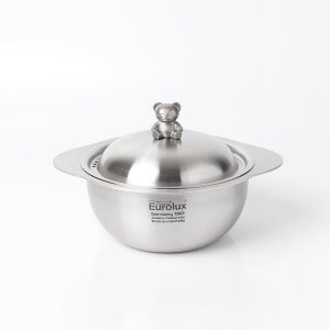 베어쿡 316스텐 인덕션 냄비 양수 무연마제 통3중 솥밥 유로룩스 18cm