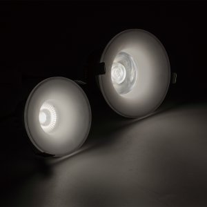 LED COB 일체형 다운라이트 매입등 플리커프리 8W, 주백색