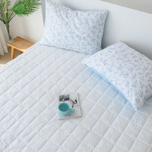 피코브룸 썸머필수템 듀라론 쿨냉감 고정밴드 여름침대패드