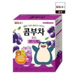 담터 포켓몬 콤부차 포도, 30개입, 1개