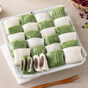 귀정떡방 쫀득한 쑥 절편 속 달콤한 앙금 가득한 앙꼬 절편 1.5kg