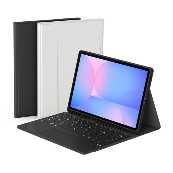 데이웍스 갤럭시탭 S10 FE+ 플러스 블루투스 터치패드 키보드 북커버 케이스 S펜 수납