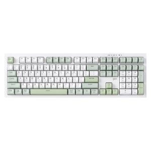 지클릭커 WK50 108KEY 유선 무선 블루투스 키보드 RC1 그린위치, 멤브레인