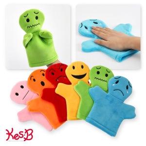 감정 표현 손인형 6종 어린이 구연동화 역할극