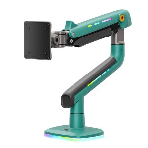 노스바유 팬텀 고중량 싱글 RGB 모니터암 거치대 올리브그린