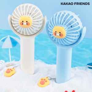 카카오 춘식이 미니 파워 선풍기 USB충전 3단풍속 저소음 강풍 휴대용 스탠드겸용