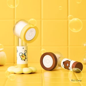 퓨어썸 여행용 필터 샤워기 세트 배쓰타임 에디션 초코 브라운/레몬 옐로우 라인프렌즈