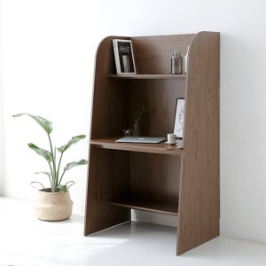 독서실책상 스터디룸 스터디카페 1인 독서실 책상 다크브라운