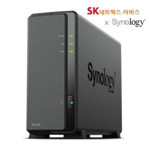 시놀로지 NAS DS124 1베이 나스 가정용 초보자 입문용 백업서버 DSM 7.3 지원