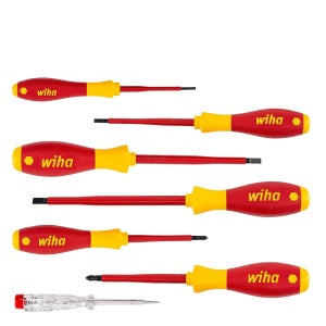 Wiha 00834 절연 전기드라이버 7피스 테스터 세트